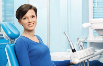 Relaxed Woman in Dental Chair