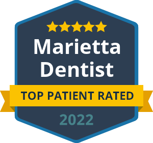 Badge Top Patient Rated Marietta Dentist 2022
